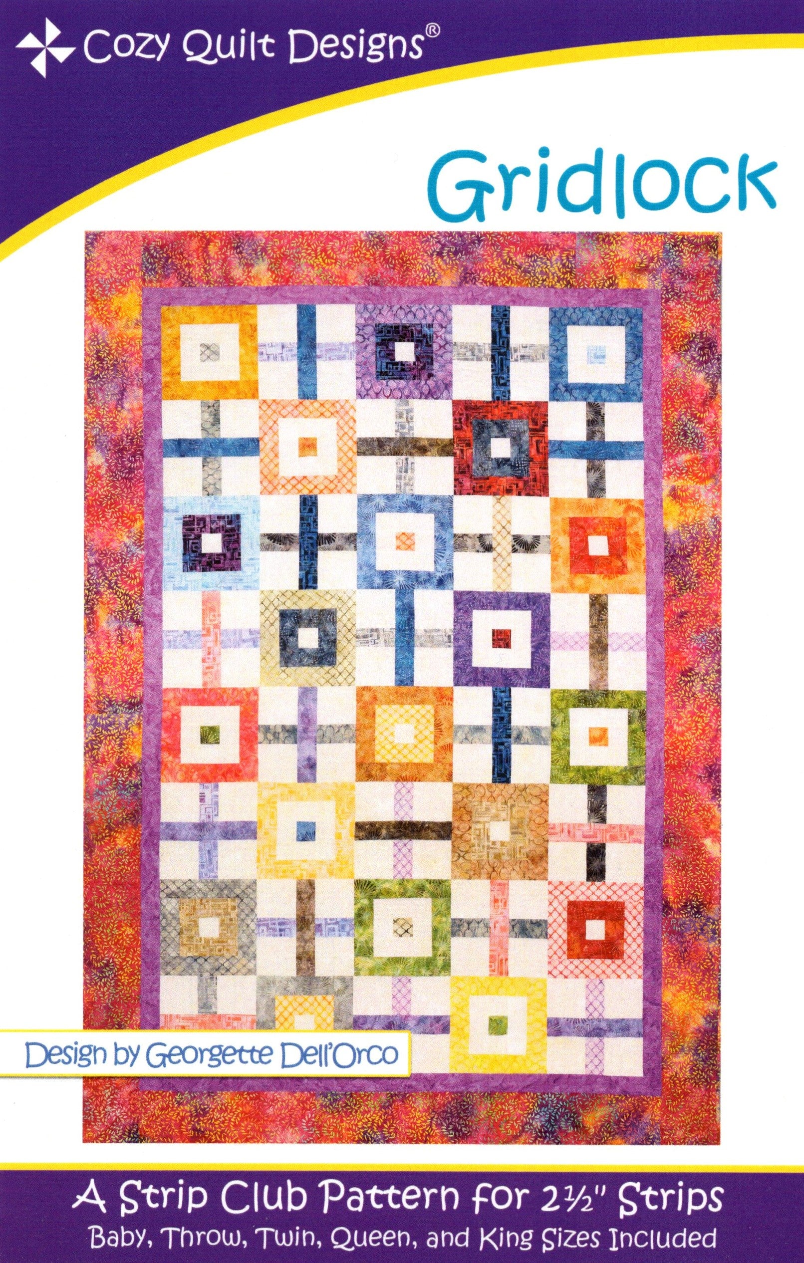 GRIDLOCK - Cozy Quilt Designs Pattern DIGITAL DOWNLOAD