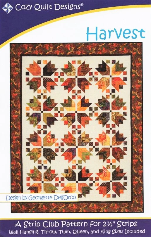 HARVEST - Cozy Quilt Designs Pattern DIGITAL DOWNLOAD