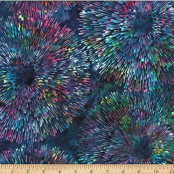 Hoffman Bali Batik Deep Jewels W2595 275 Marlin Burst By The Yard