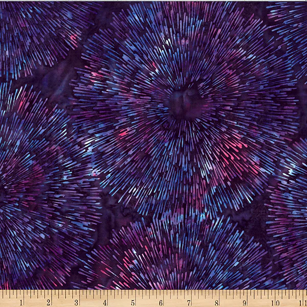 Hoffman Bali Batik Deep Jewels W2595 382 Grape Juice Burst By The Yard