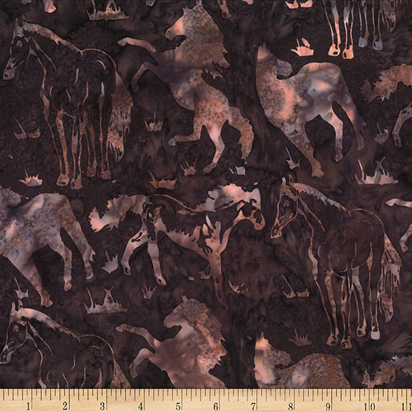 Hoffman Bali Batik W2597 253 Havana Horses By The Yard
