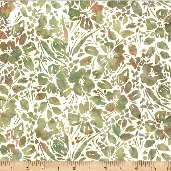 Hoffman Bali Batik Forest Floor W2606 178 Leaf Painted Floral By The Yard