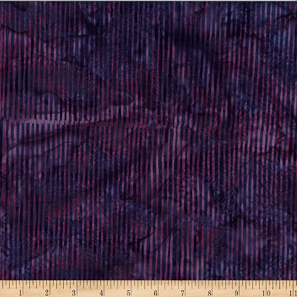 Hoffman Bali Batik R2284 88 Boysenberry Skinny Stripe By The Yard