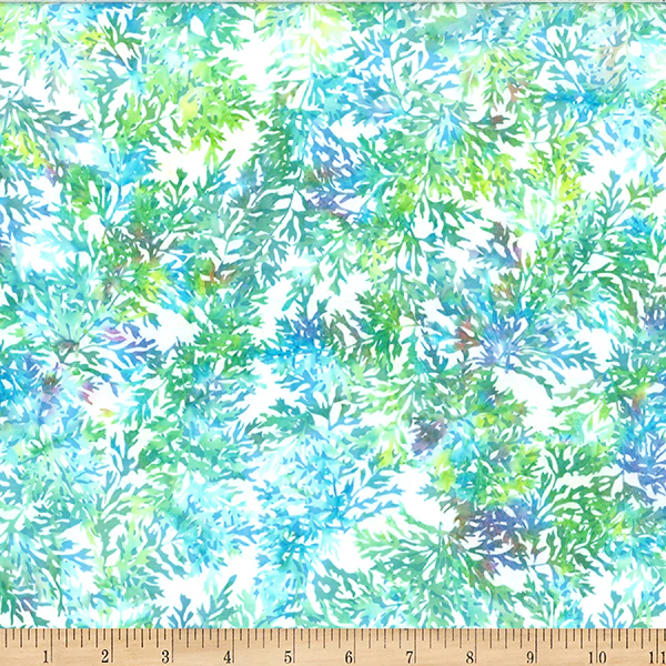Hoffman Bali Batik Tropical Treasures W2591 541 Peace Ferns By The Yard