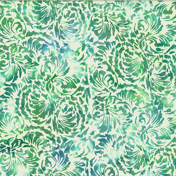 Hoffman Bali Batik V2511 418 Chamomile Feathers By The Yard
