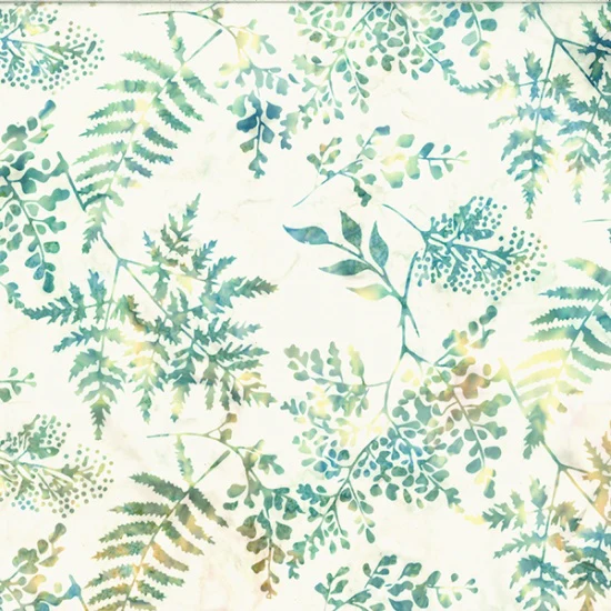 Hoffman Bali Batik V2529 488 Sandcastle Mixed Fern By The Yard