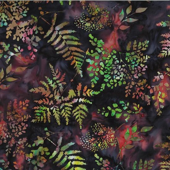 Hoffman Bali Batik V2529 540 Woodstock Mixed Fern By The Yard