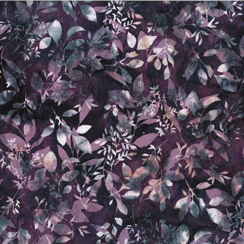 Hoffman Bali Batik W2574 45 Grape Foliages By The Yard