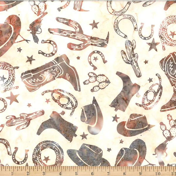 Hoffman Bali Batik W2600 485 Funnel Cake Western By The Yard
