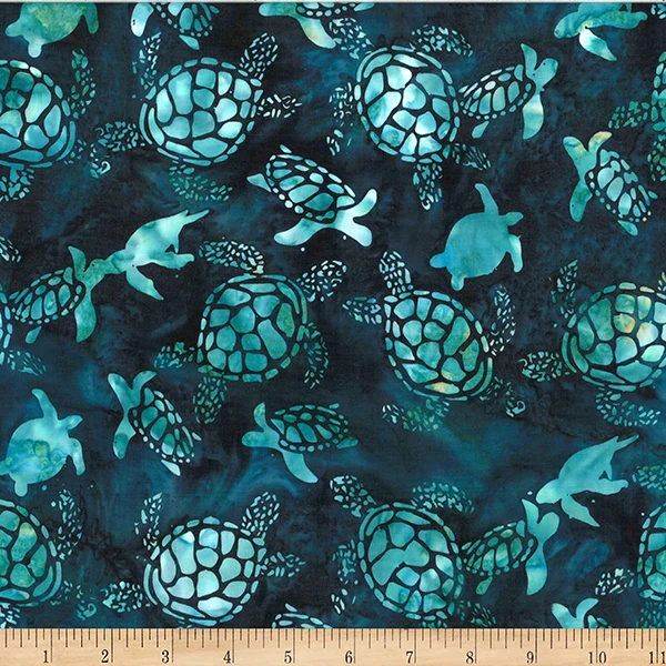 Hoffman Bali Batik W2602 29 Jade Turtles By The Yard