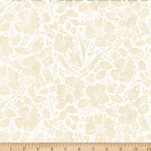 Hoffman Bali Batik W2606 265 Oyster Painted Floral By The Yard