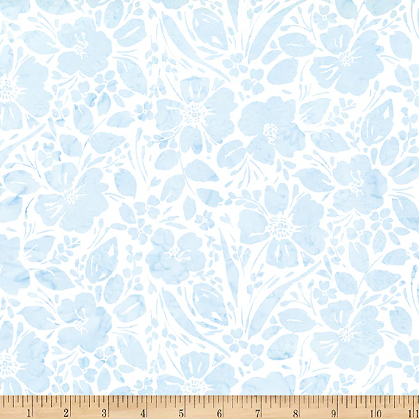 Hoffman Bali Batik W2606 521 Mist Painted Floral By The Yard