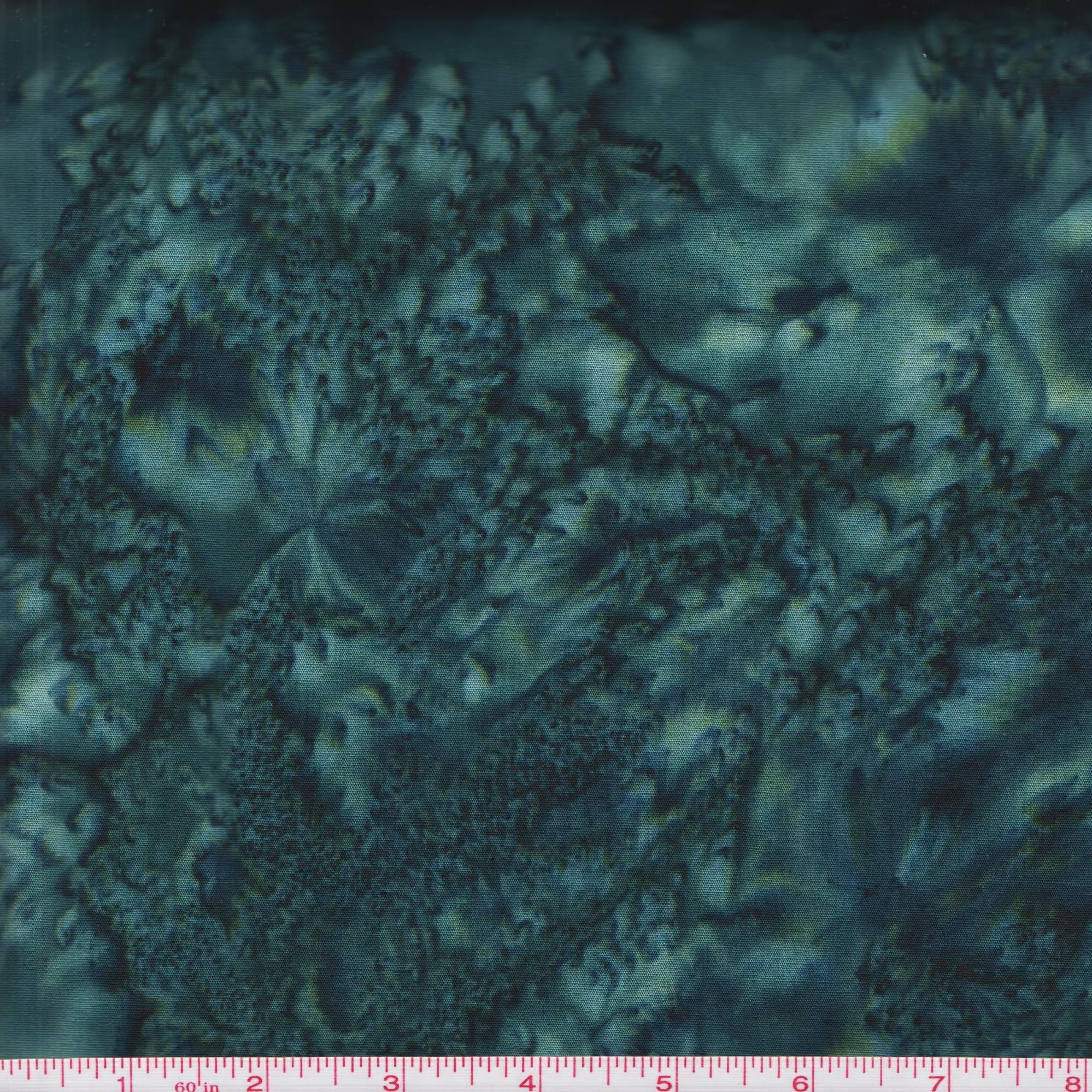 Hoffman Batik 1895 21 Teal Watercolor by the yard
