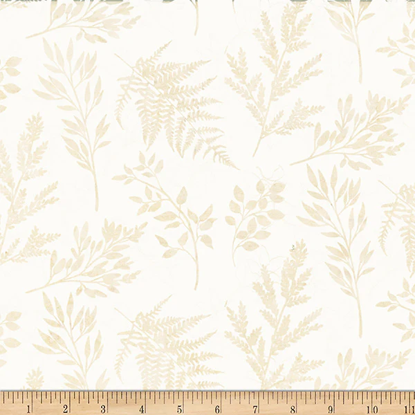 Hoffman Bali Batik X2627 265 Oyster Leafy Branches By The Yard