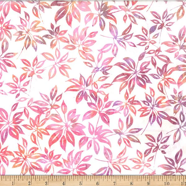 Hoffman Bali Batik X2628 480 Creamsicle Leaves By The Yard