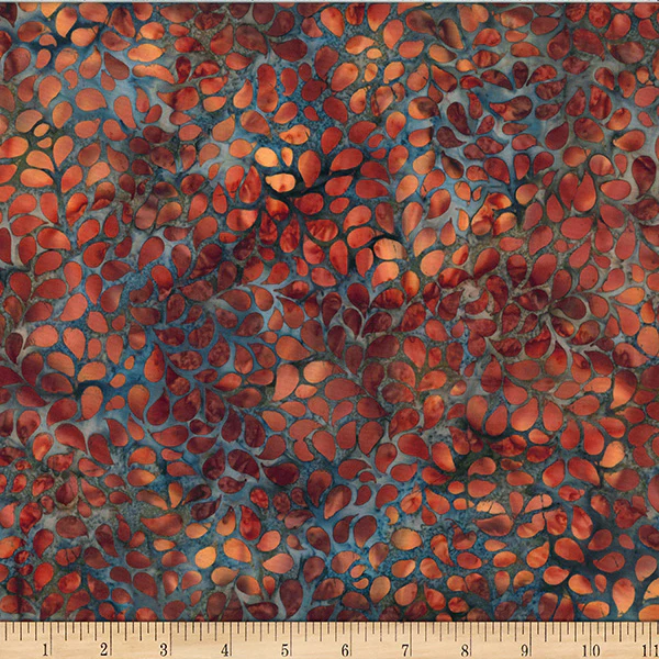 Hoffman Bali Batik X2631 573 Pecan Droplets By The Yard