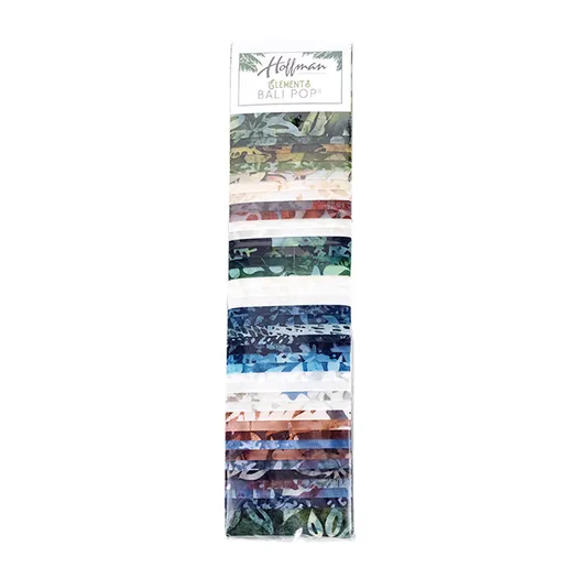 Hoffman Batik Bali Pop 40 Piece Pre-Cut 2 1/2" Jelly Rolls BP 764 - Elements - Image 2