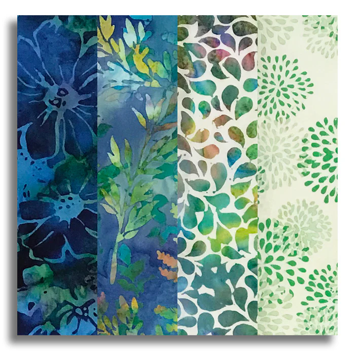Hoffman Batik Pre-Cut 24 Block Rail Fence Quilt Kit - Electric Slide - Image 2