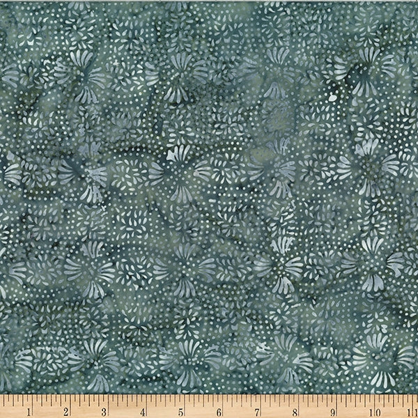 Hoffman Batik Skipping Rocks W2567 410 Earl Grey Big Floral By The Yard