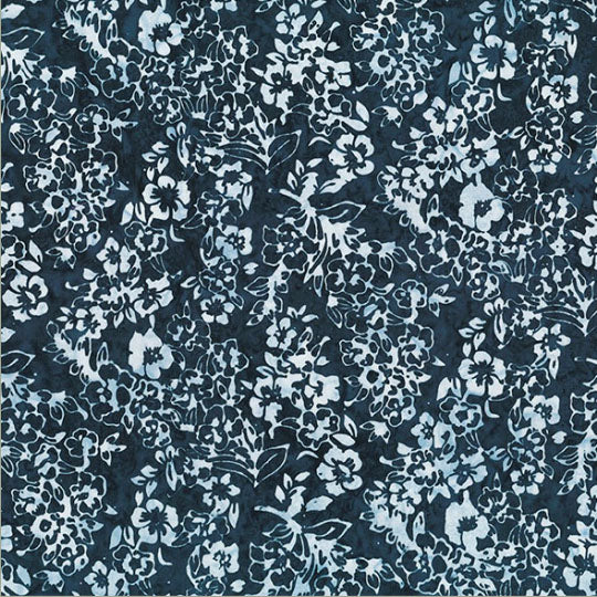 Hoffman Bali Batik T2406 440 Liquorice Cherry Blossom By The Yard