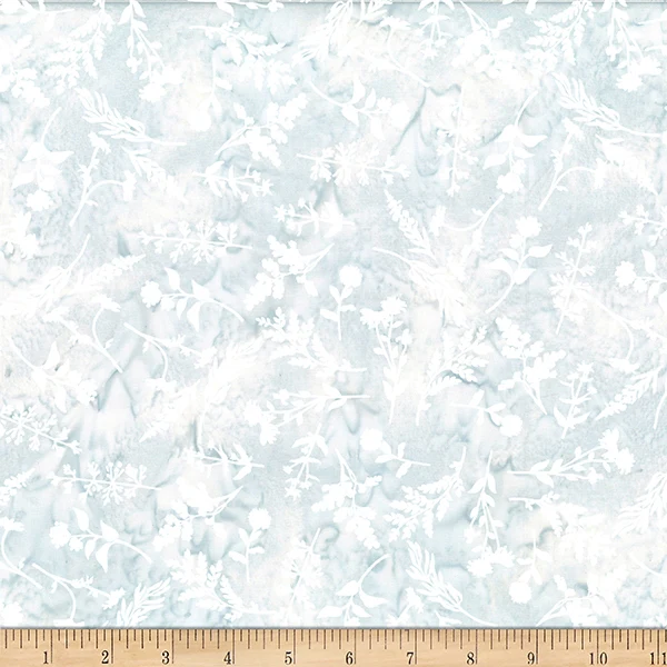 Hoffman Batik W2564 113 Frost Mixed Weeds By the Yard