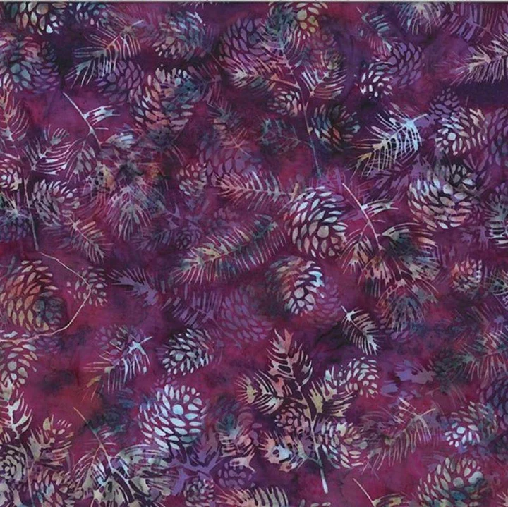 Hoffman Batik W2568 378 Jelly Big Pine Cones By The Yard