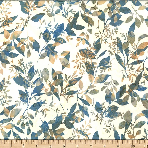 Hoffman Batik W2574 64 Tan Foliages By The Yard