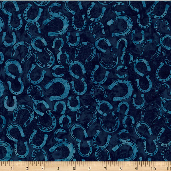 Hoffman Batik W2598 524 Moonstruck Horseshoes By The Yard