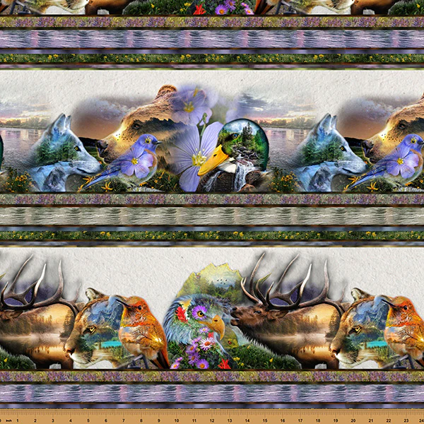 Hoffman Spectrum Print Wild & Woven X5687 170 Meadow By The Yard