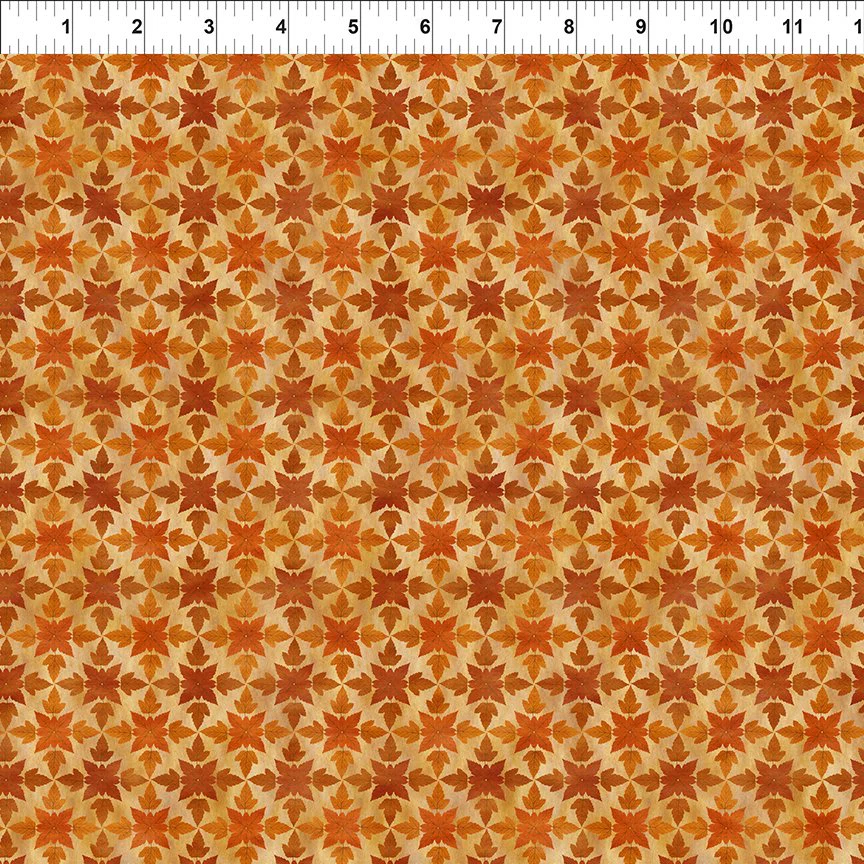 In The Beginning Autumn Celebration 7AUT 1 Medallions Rust By The Yard