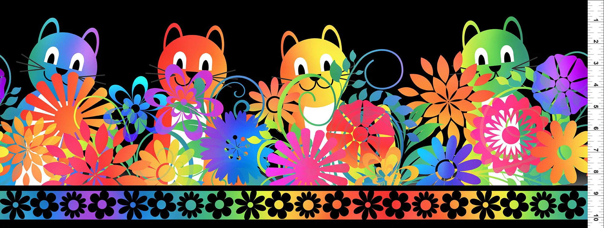 In The Beginning PAWsitivity 1PAW 1 Black Border 1.5 YARDS - Image 2