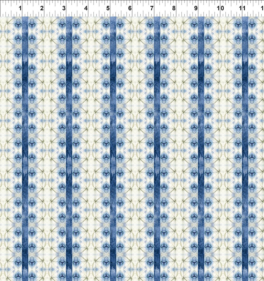 In The Beginning Sanctuary 7SA 1 Blue Stripe By The Yard