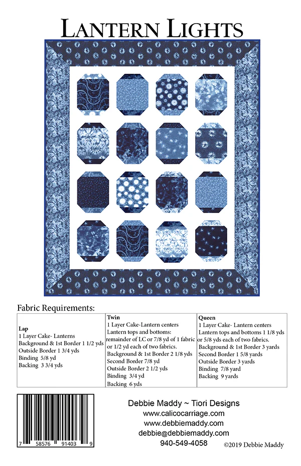 LANTERN LIGHTS - Calico Carriage Quilt Designs Pattern CCQD175 - Image 2