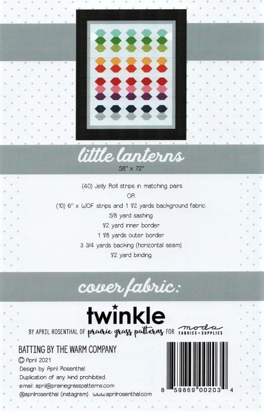 LITTLE LANTERNS - Quilt Pattern By Prairie Grass Patterns #103 - Image 2