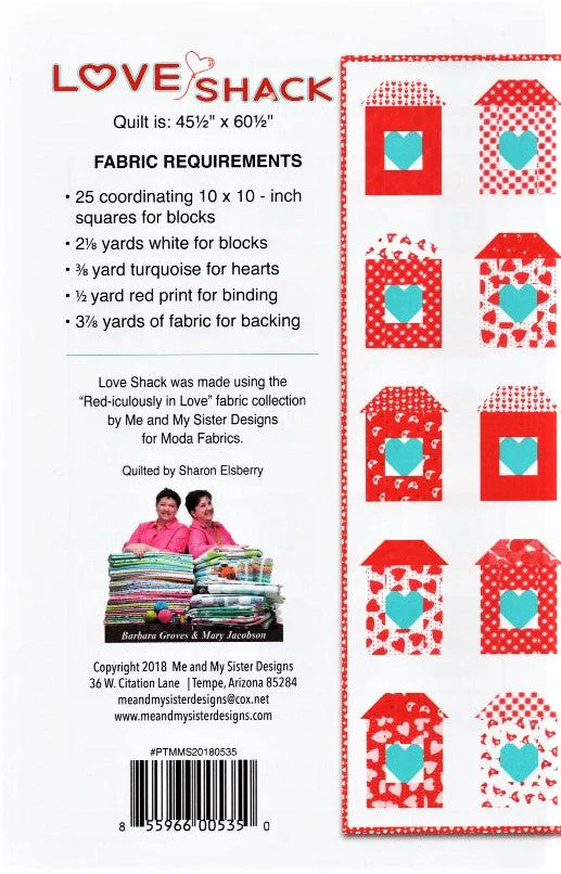 LOVE SHACK - Me & My Sister Designs Pattern DIGITAL DOWNLOAD - Image 2