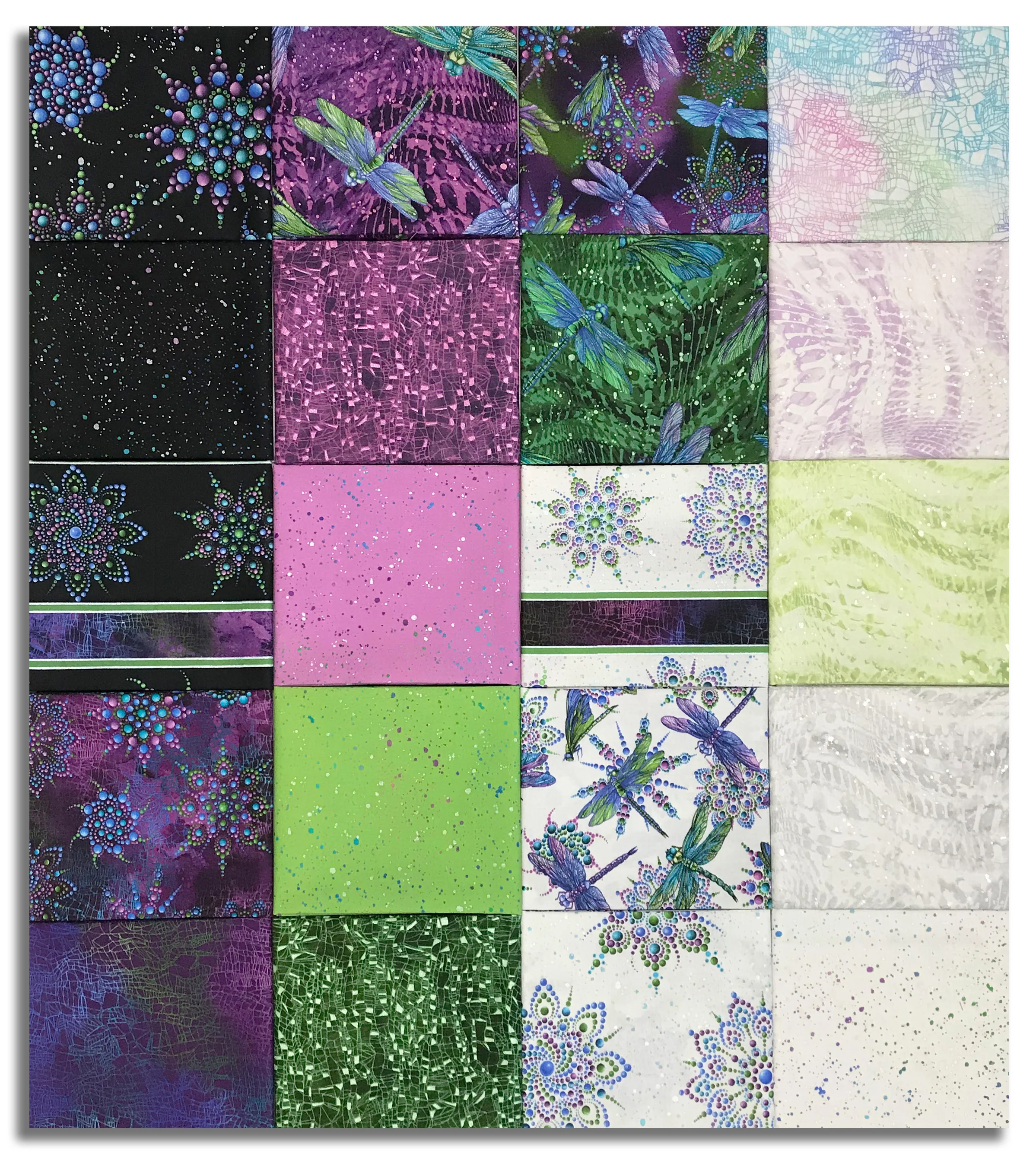 Matt's Benartex Pre-Cut 20 Piece Fat Quarter Bundle  - Dragonfly Wonder - Image 2