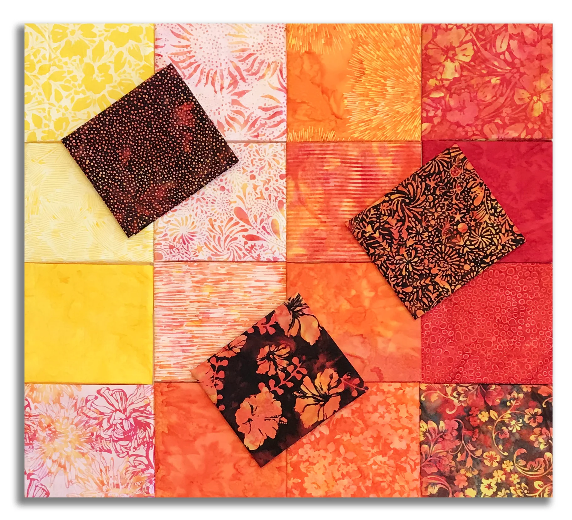 Matt's Hoffman Bali Batiks Pre-Cut 19 Piece Fat Quarter Bundle - Sunset Hour - Image 2