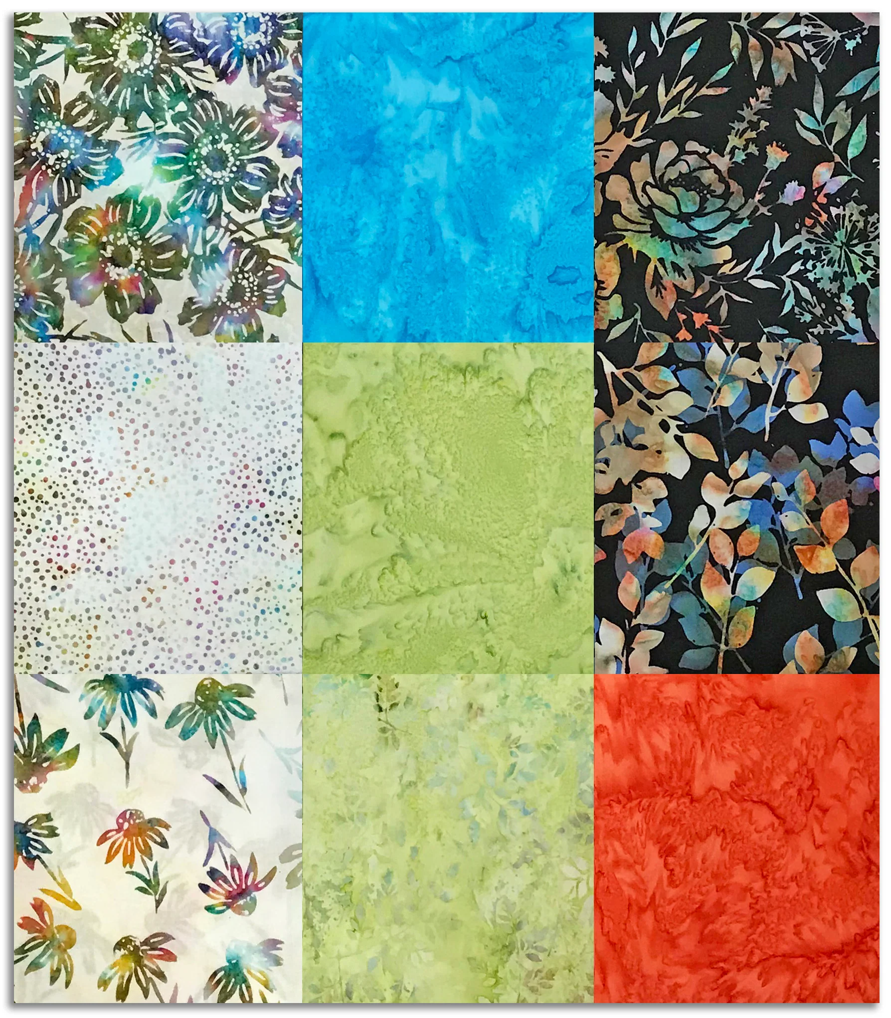 Matt's Hoffman Bali Batiks Pre-Cut 9 Piece Fat Quarter Bundle - Get Groovy - Image 2