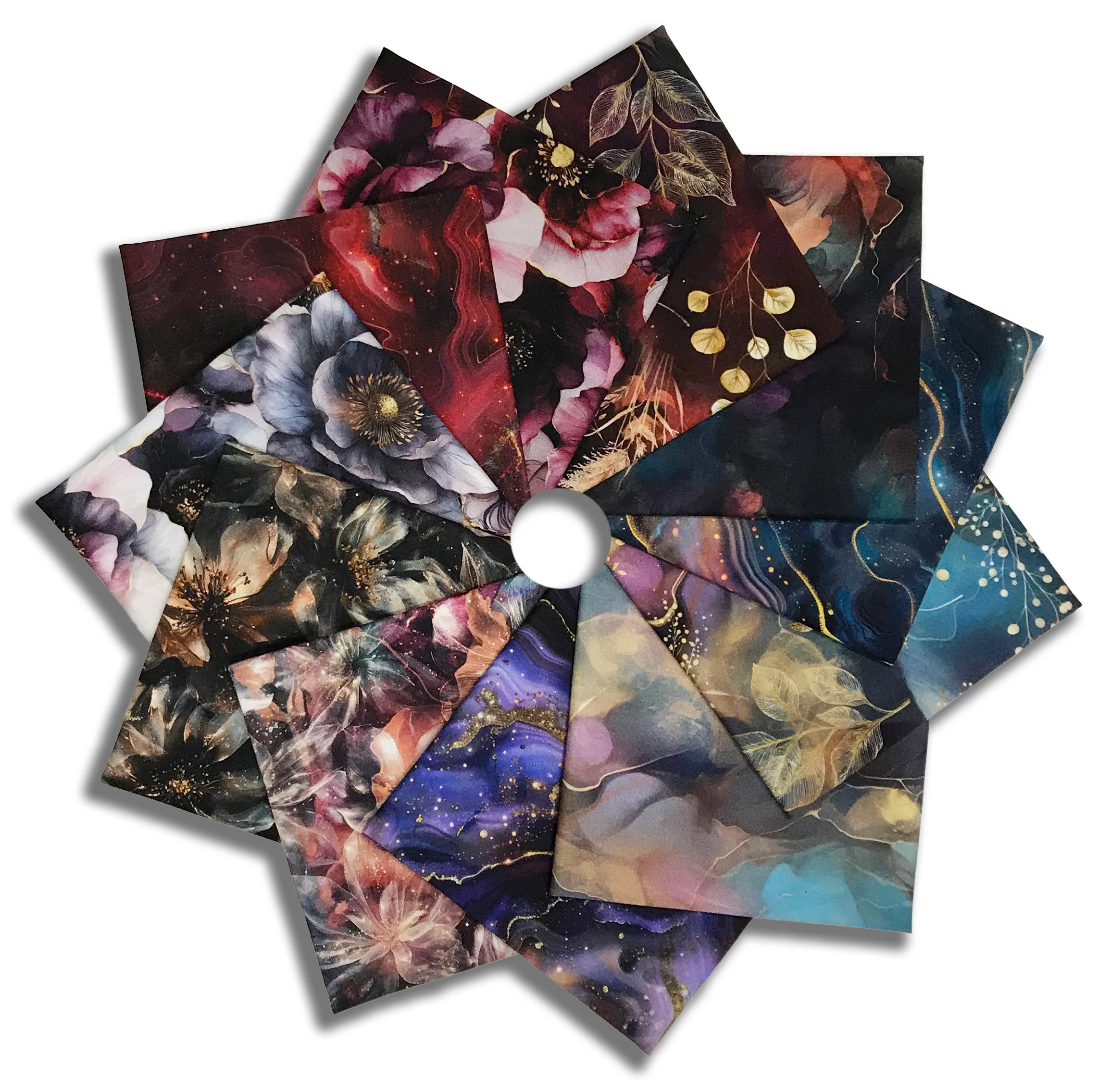 Matt's Hoffman Pre-Cut 11 Piece Fat Quarter Bundle - Midnight Floral