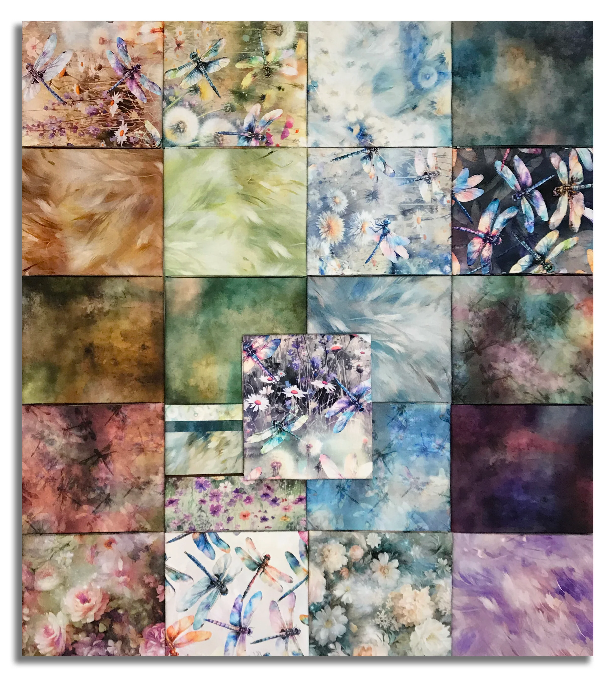Matt's Hoffman Pre-Cut 21 Piece Fat Quarter Bundle - Wings Over Wildflowers - Image 2
