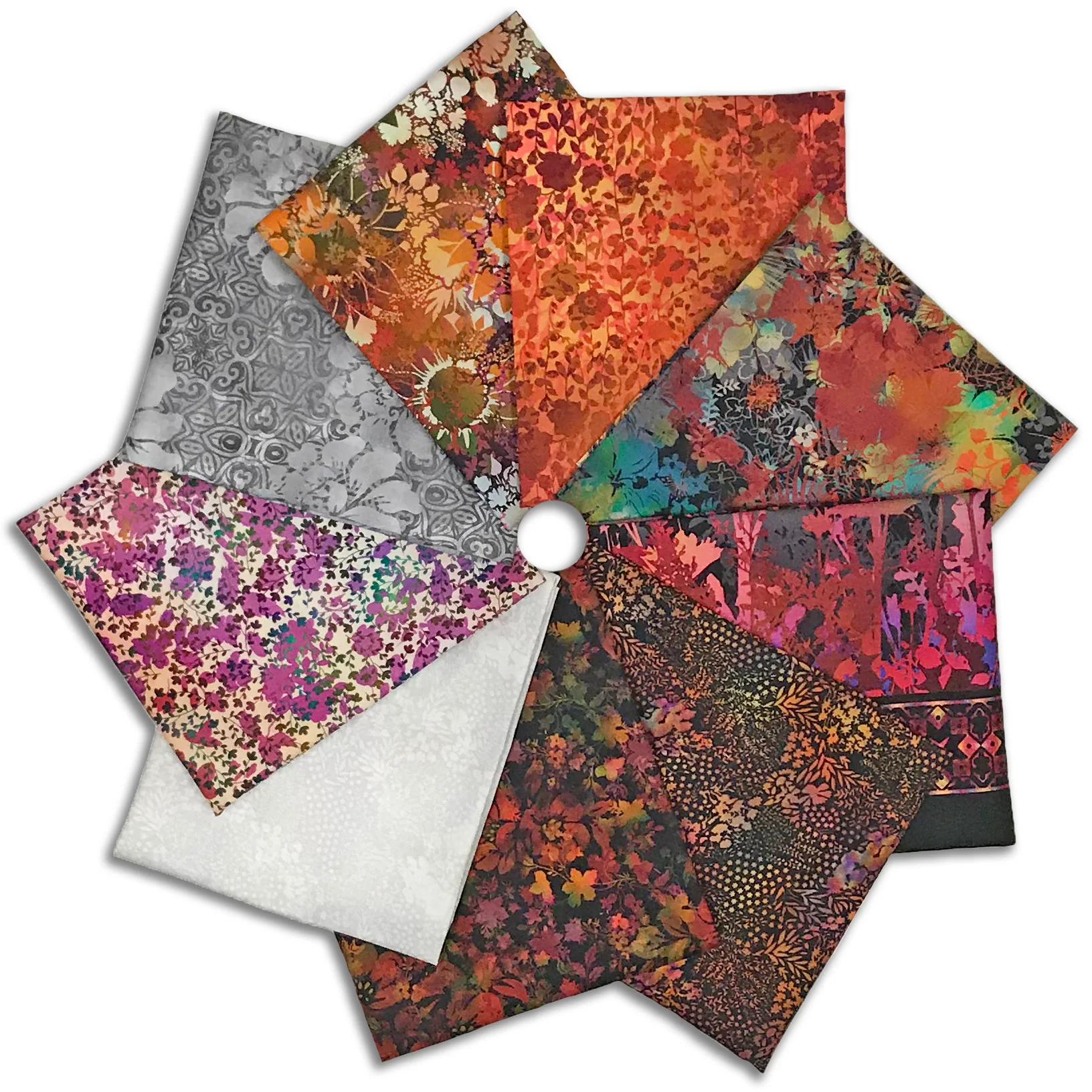 Matt's In The Beginning Pre-Cut 9 Piece Fat Quarter Bundle - I Dream In Color - Red/Neutrals