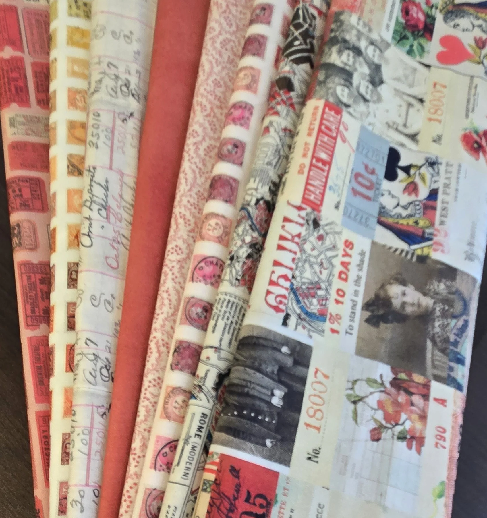 Matt's Mystery Bundles -  3.48 yards - Eclectic Elements Red- Assorted Remnants