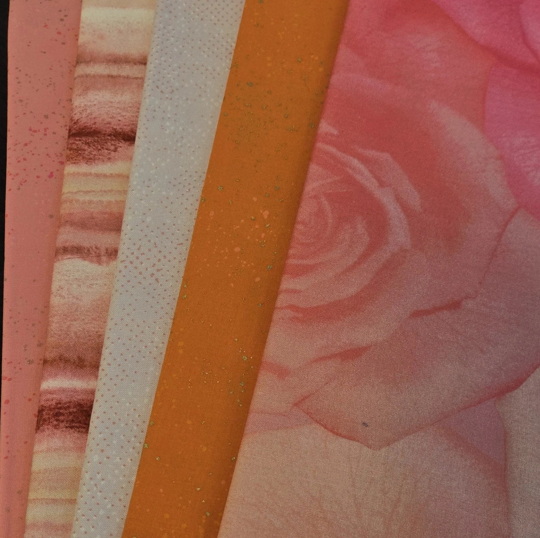 Matt's Mystery Bundles - 4.524 yards - Pink - Orange Blenders- Assorted Remnants