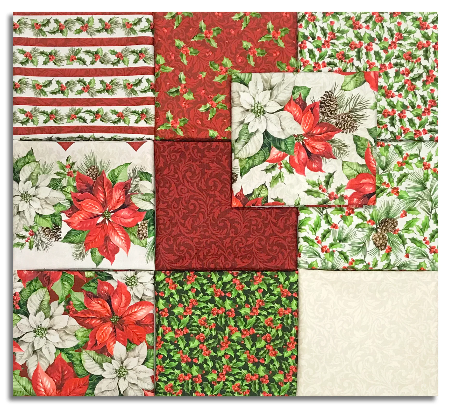 Matt's Northcott Digital Pre-Cut 10 Piece Fat Quarter Bundle - Holiday Joy - Image 2