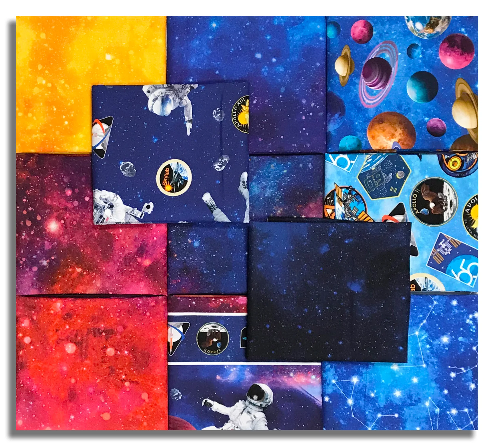 Matt's Northcott Pre-Cut 11 Piece Fat Quarter Bundle - Space Odyssey - Image 2