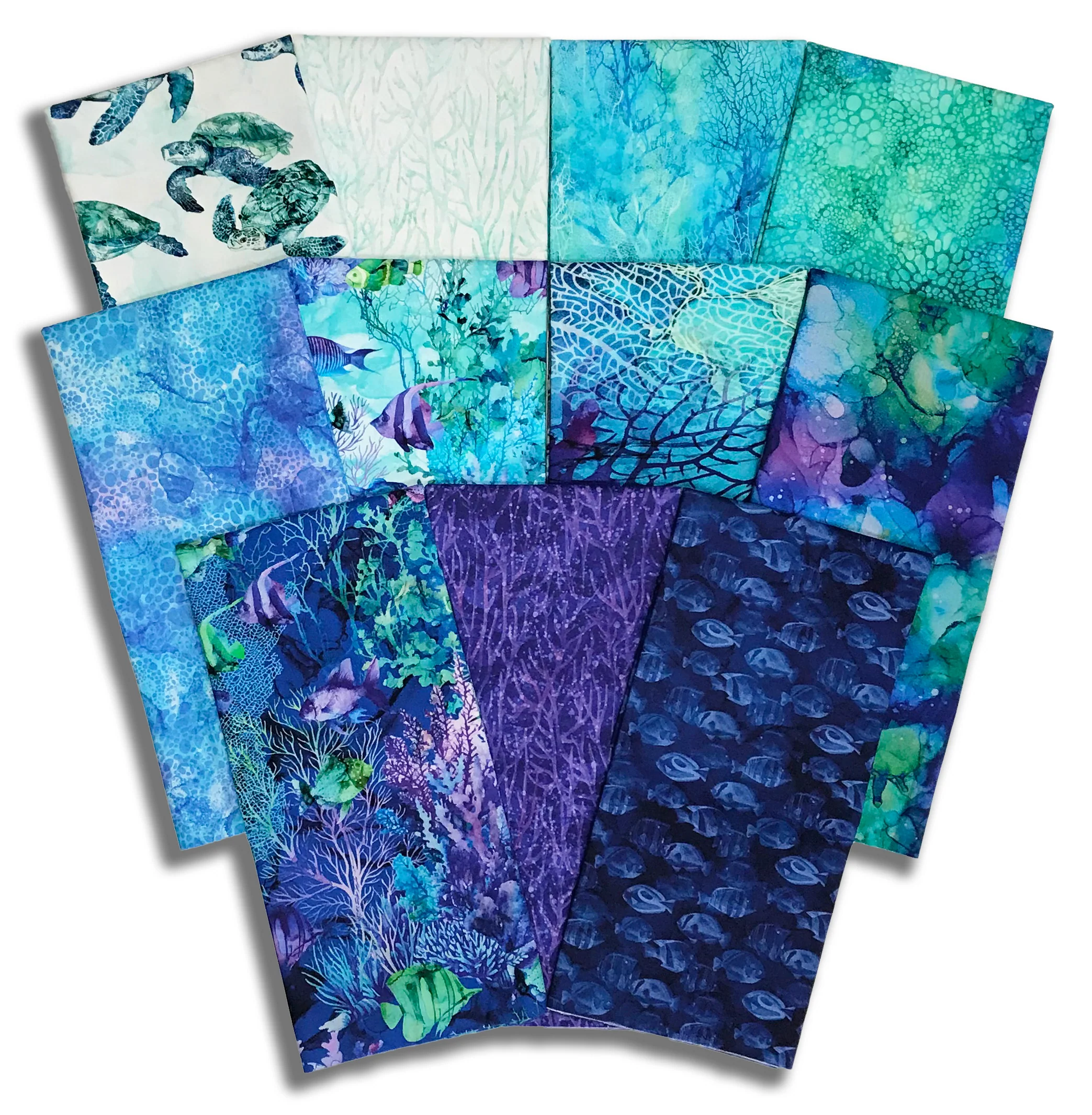 Matt's Northcott Pre-Cut 11 Piece Half Yard Bundle - Coral Reef