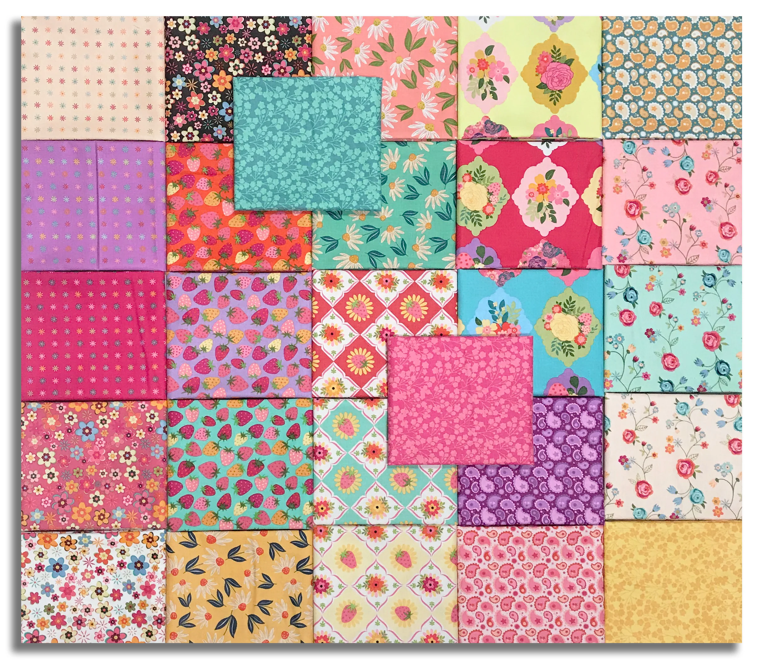 Matt's Poppie Cotton Pre-Cut 27 Piece Fat Quarter Bundle - Calico Cowgirls - Image 2