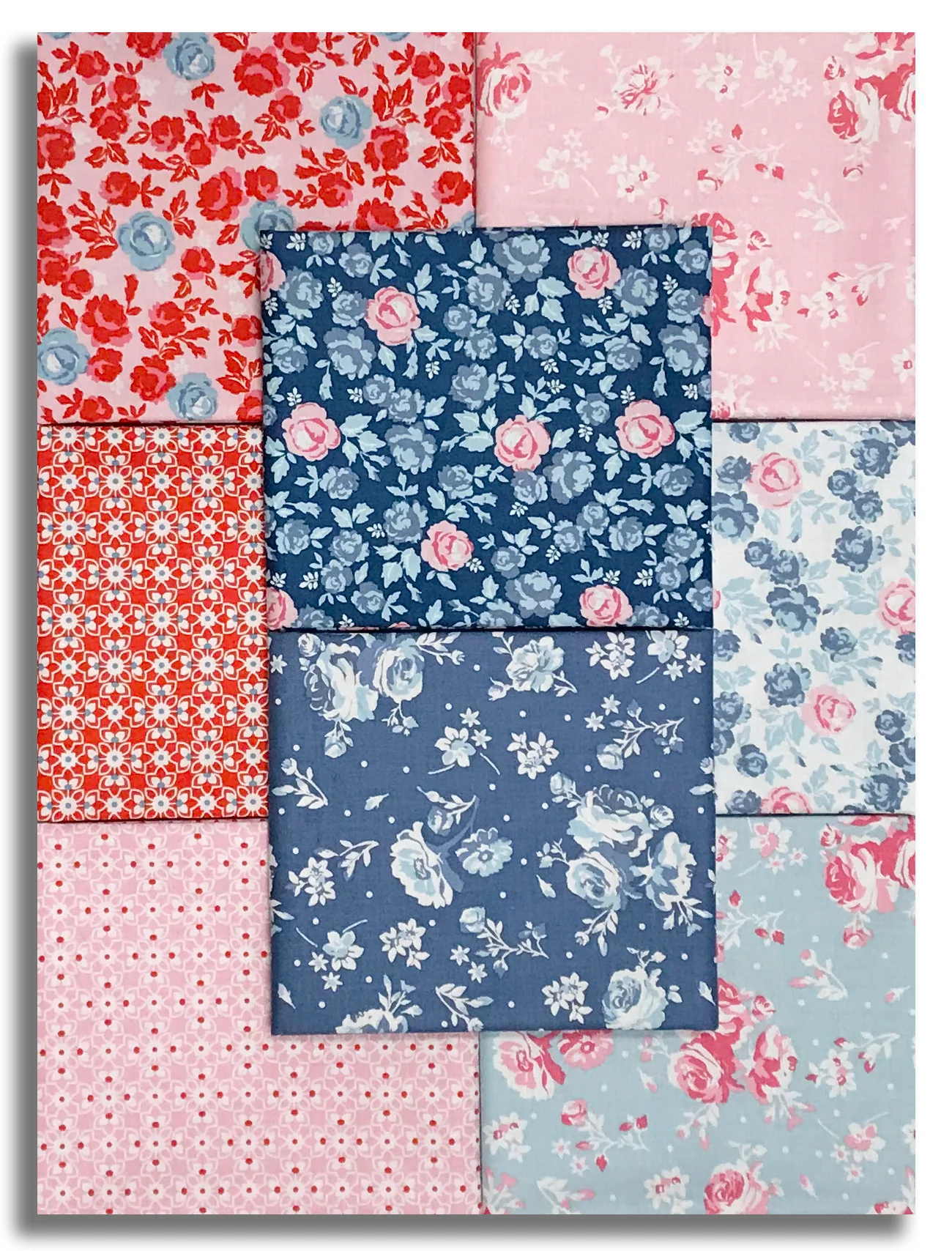 Matt's Poppie Cotton Pre-Cut 8 Piece Fat Quarter Bundle - Elise - Image 2