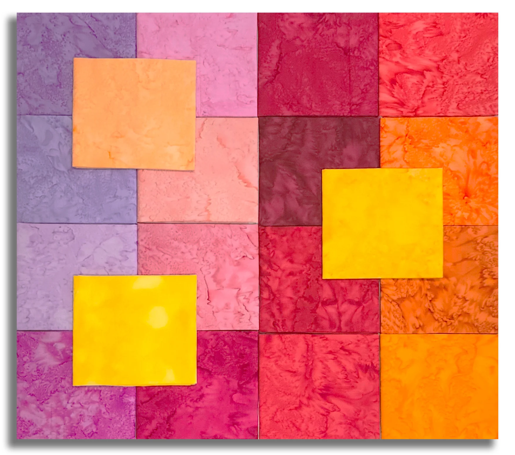Matt's Pre-Cut 19 Piece Fat Quarter Bundle - Hoffman Watercolor 1895 Batiks - Little Bit Hotter - Image 2