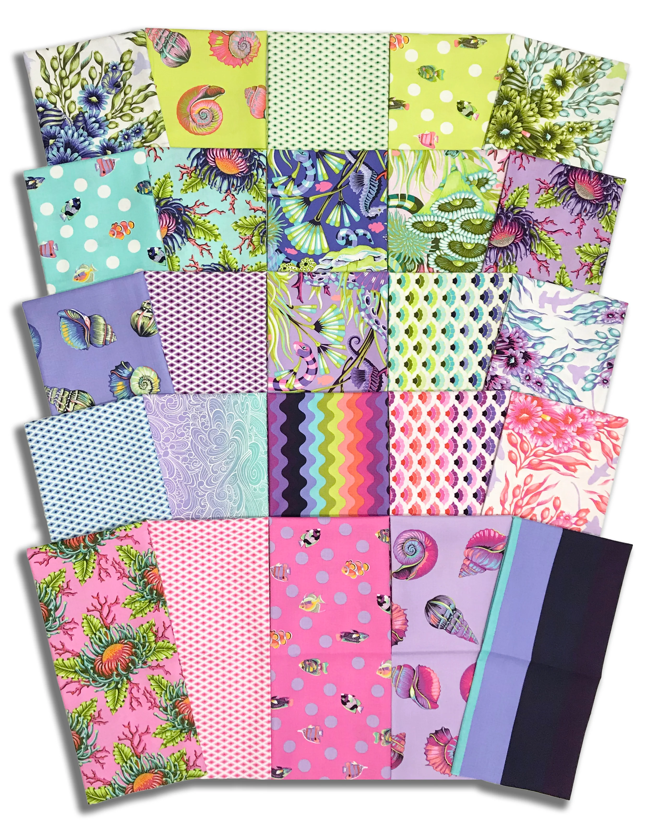 Matt's Pre-Cut 25 Piece Half Yard Bundle - Floral Reef